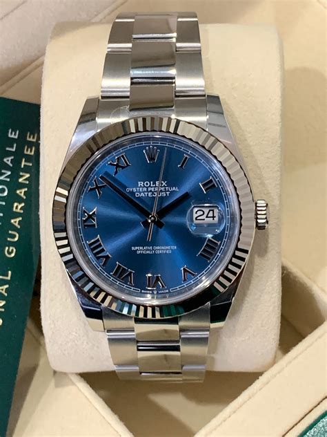 rolex datejust 39 blue